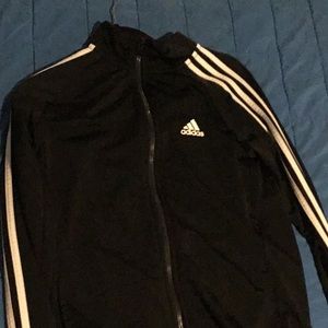 He does track sweatshirt